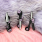 Sakura Butterfly Knife Enamel Pin (A Grade, Hard, Black Nickel) - Sakura Blades Pin Set