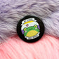 No Gender Only Froggy Badge (38mm) - Non-Binary frog toad pride flag badge