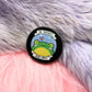 No Thoughts Head Empty Frog Badge (38mm) - meme froggy toad badge