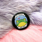 No Thoughts Head Empty Frog Badge (38mm) - meme froggy toad badge