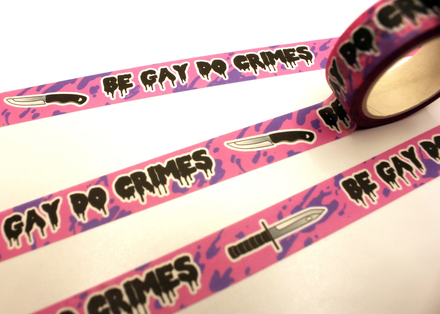 Be Gay Do Crimes Washi Tape 1.5cm x 10m