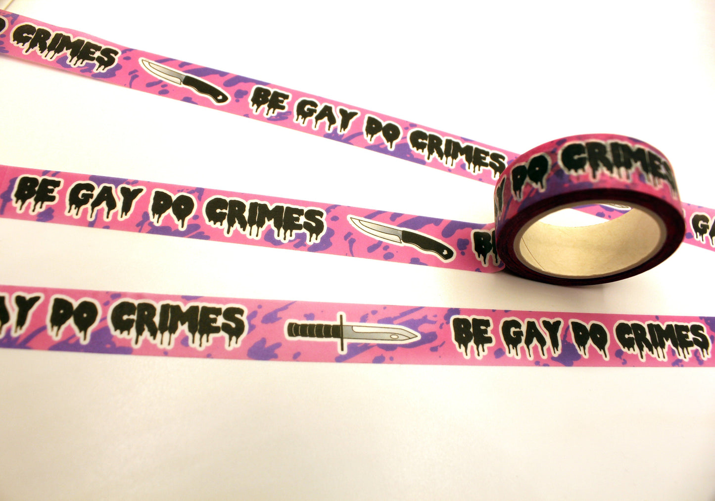 Be Gay Do Crimes Washi Tape 1.5cm x 10m