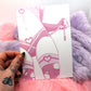 Pink Stockings A6 Print - Pin Up