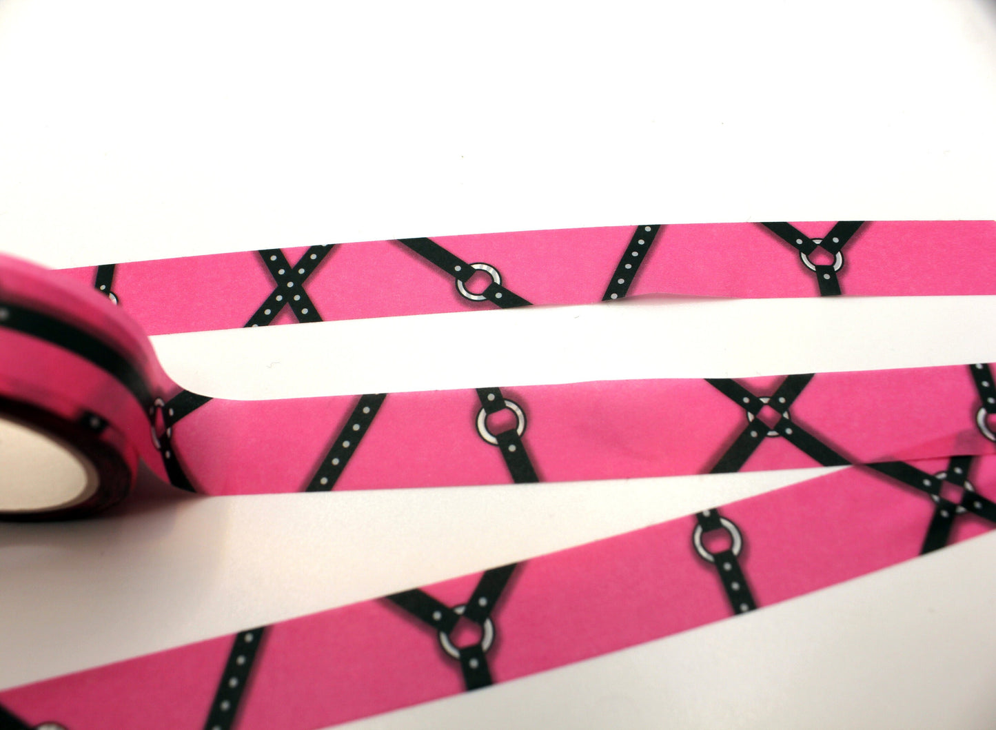 Pink Bondage Washi Tape 1.5cm x 10m