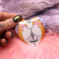 Knot Pocket Furry Heart Badge (55mm) - Deer Butt with Hearts