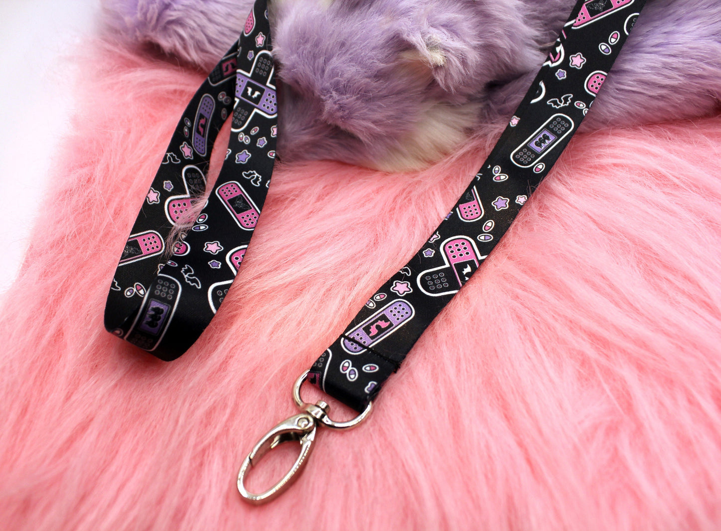 Black Menhera 90cm Lanyard - Yamikawaii Plasters