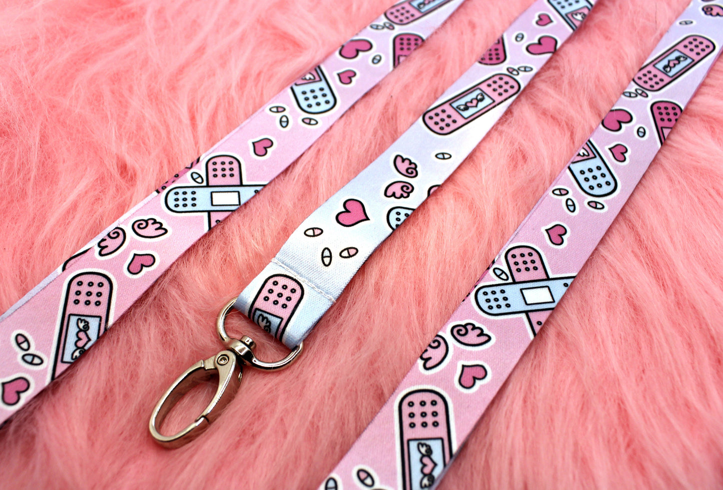 Black Menhera 90cm Lanyard - Yamikawaii Plasters