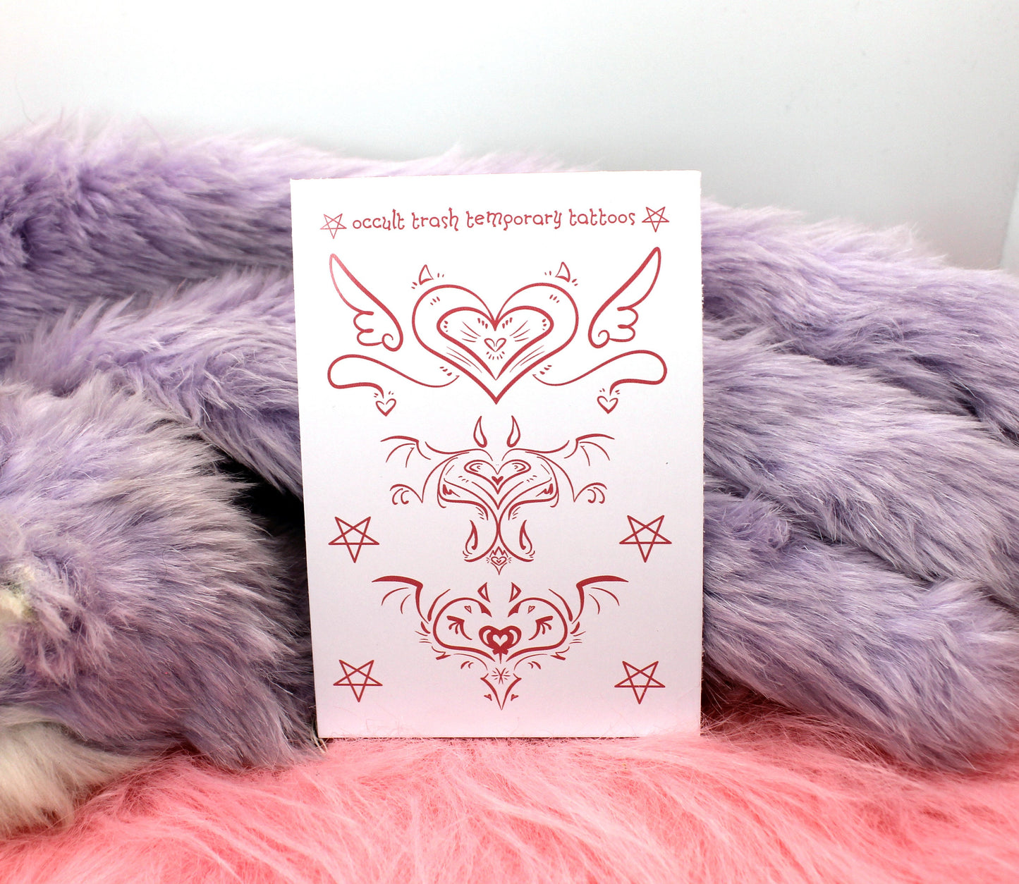 Succubi/boi Sigil Temporary Tattoos Sheet B (Black, Pink, Purple & Red Available)