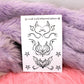 Succubi/boi Sigil Temporary Tattoos Sheet A (Black, Pink, Purple & Red Available)