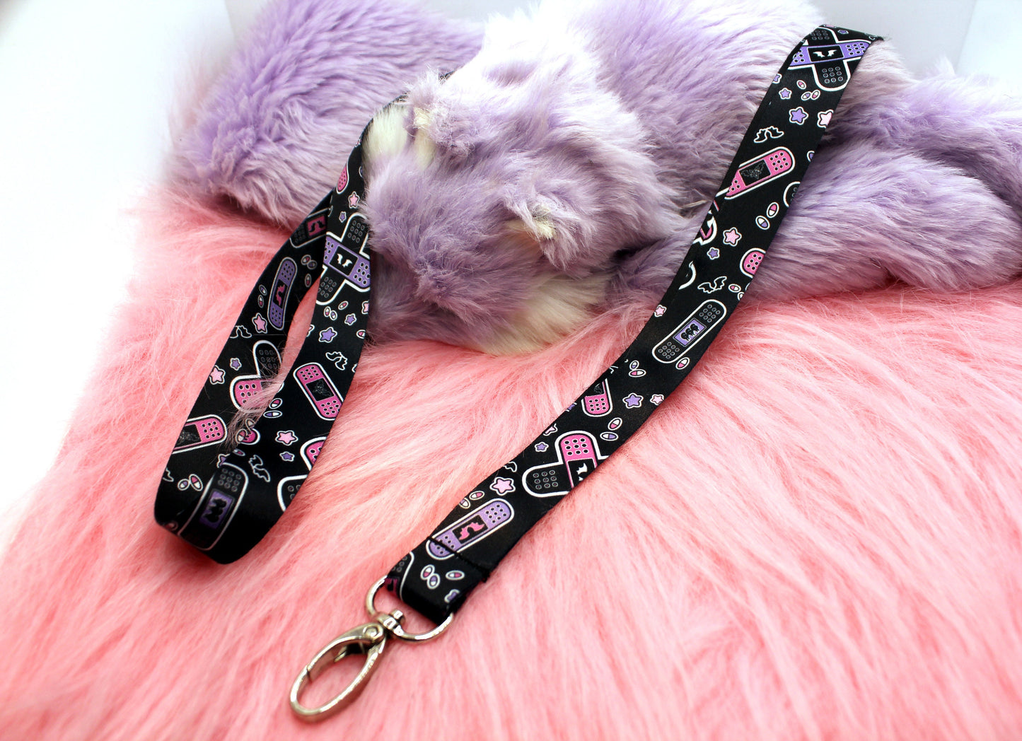 Black Menhera 90cm Lanyard - Yamikawaii Plasters