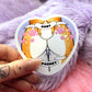 Knot Pocket Furry Heart Sticker (55mm) - Deer Butt with Hearts