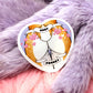 Knot Pocket Furry Heart Sticker (55mm) - Deer Butt with Hearts