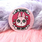 No Thoughts Head Empty Iron-On Patch (60mm) - bunny rabbit embroidered patch