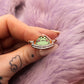 No Gender Only Froggy Enamel Pin (A Grade, Hard, Rose Gold) - Non-Binary Animal Puns