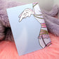 Angel Side A6 Print - Pastel Lingerie Pin-Up