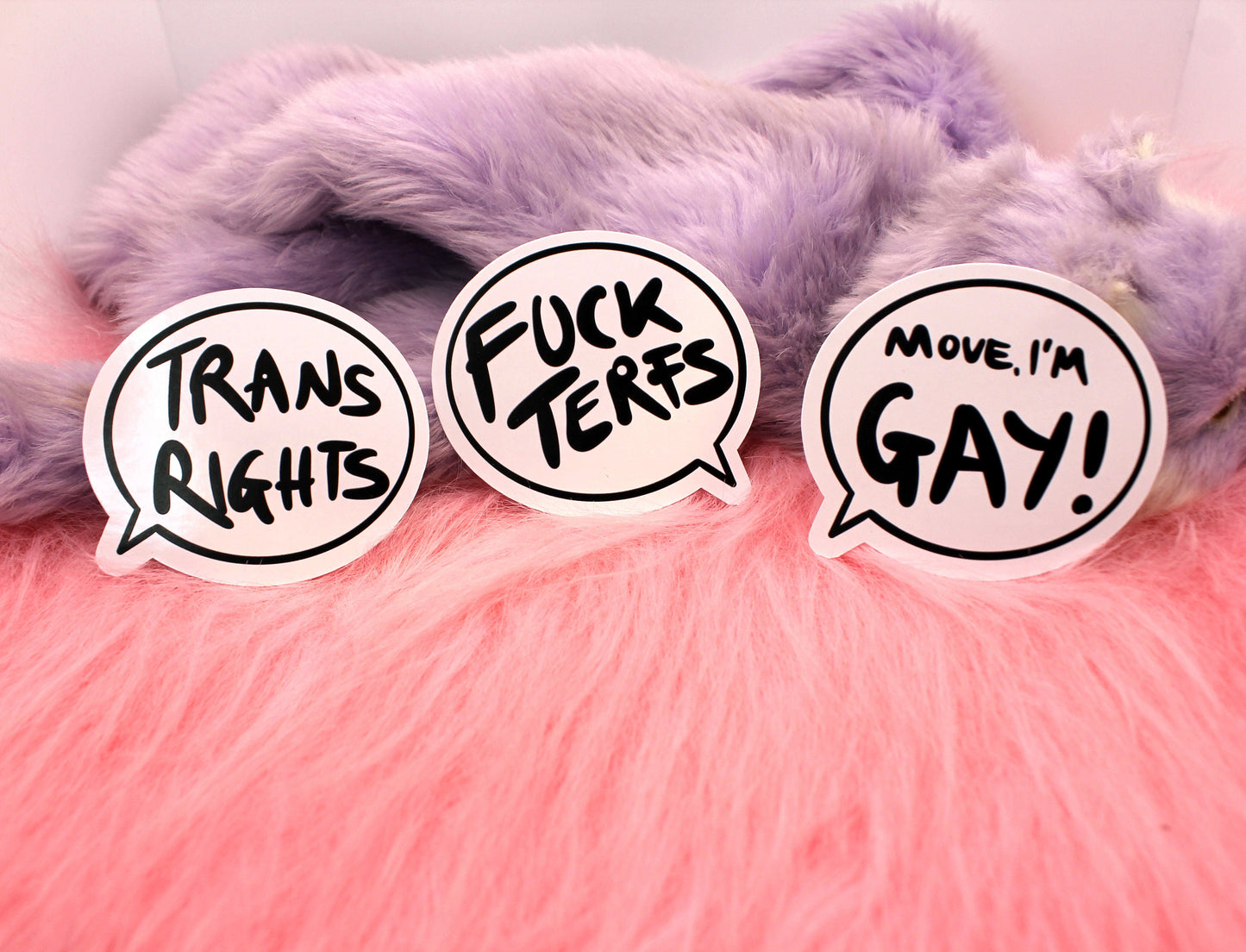 Trans Rights Speech Bubble Sticker (60mm) - Trans Rights Matter