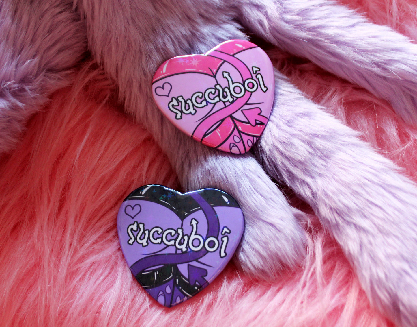 Incubae Heart Badges (55mm)