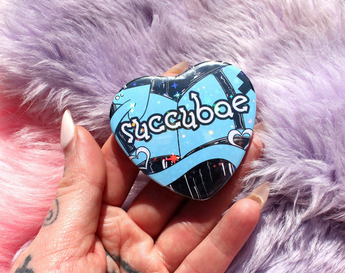 Succubae Heart Badges (55mm)