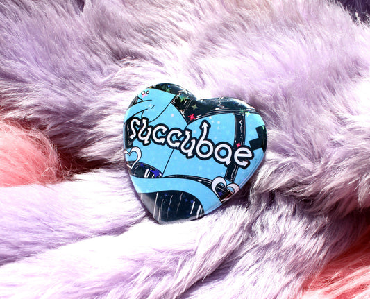 Succubae Heart Badges (55mm)