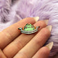 No Gender Only Froggy Enamel Pin (A Grade, Hard, Rose Gold) - Non-Binary Animal Puns
