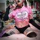 Succuboi Pink Black Outfit/T-shirt (Sizes: S-XXL) | Back & Front Print