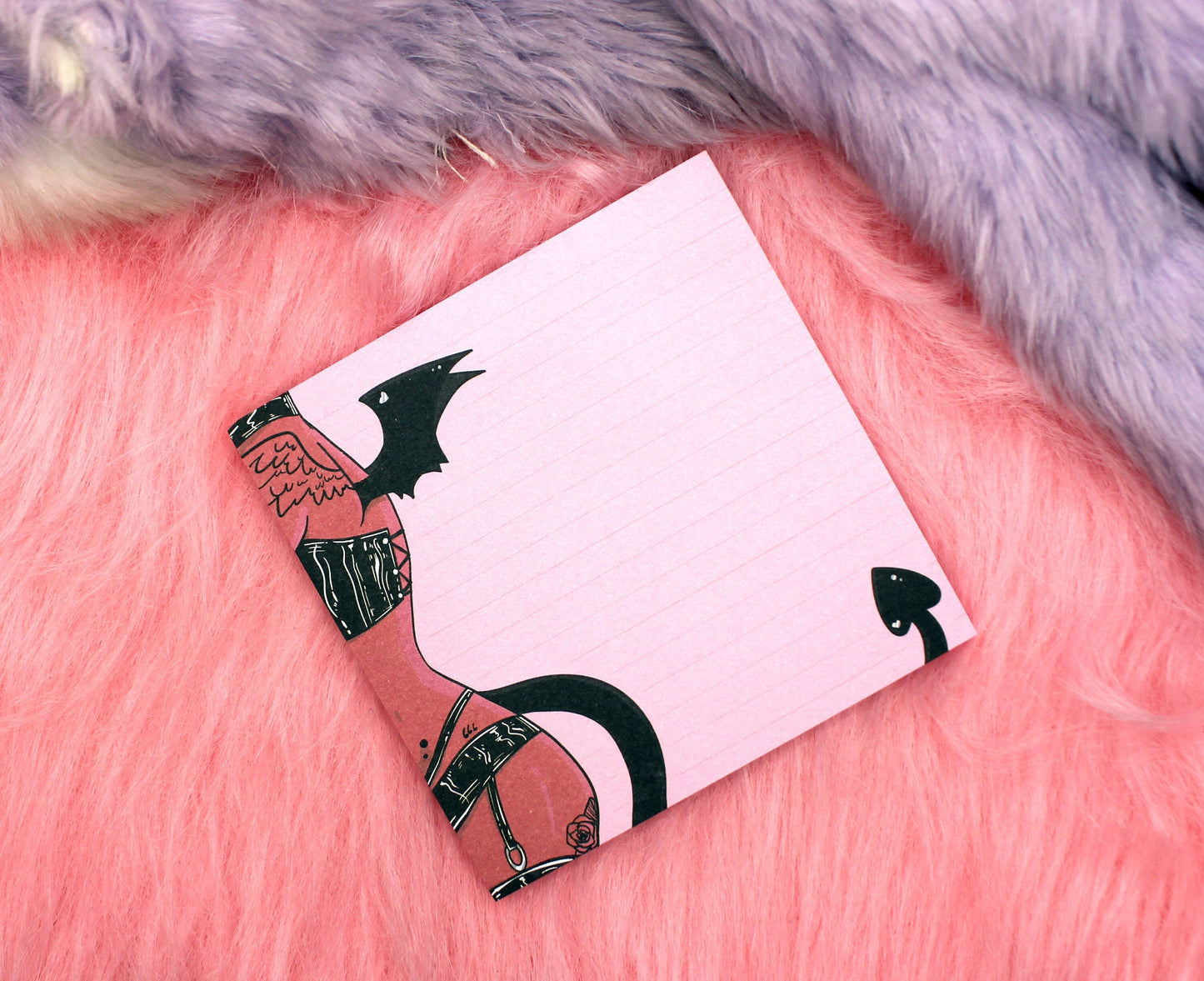 Demon Sticky Note Lined Memopad (10x10cm)