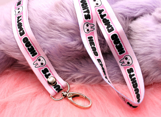 No Thoughts Head Empty 90cm Lanyard