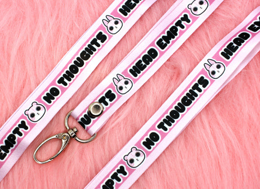 No Thoughts Head Empty 90cm Lanyard