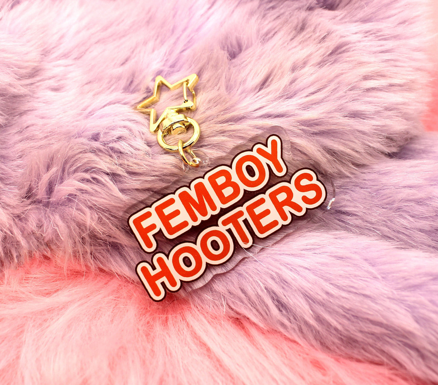 Femboy Hooters Acrylic Charm (2.5inch)