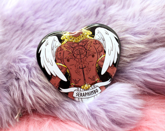 Seraphimbo Angel Heart Badges (55mm)