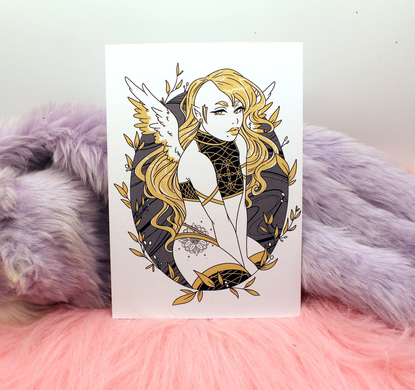 Long Haired Angel A6 Print