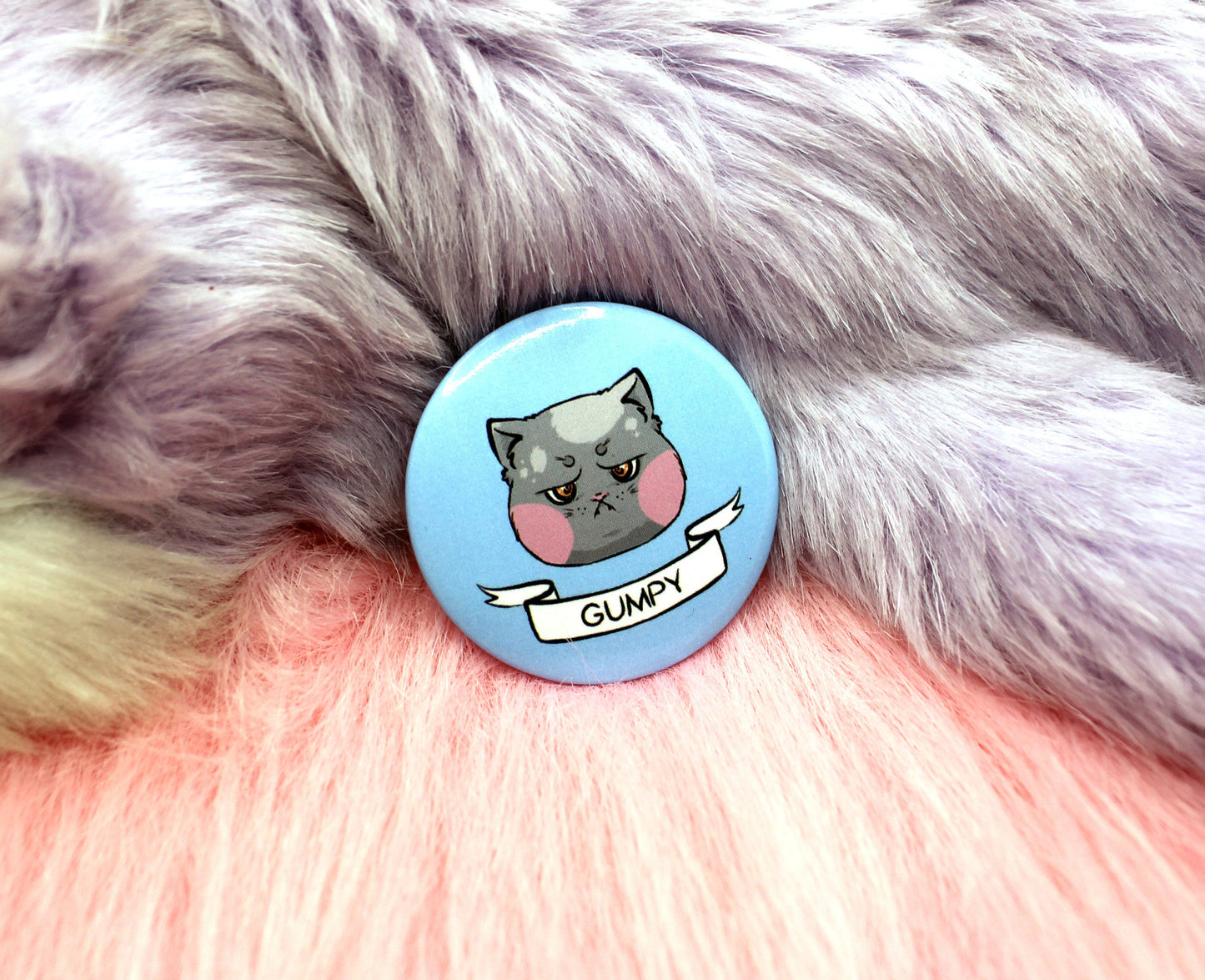 Gumpy Cat Badge (38mm)