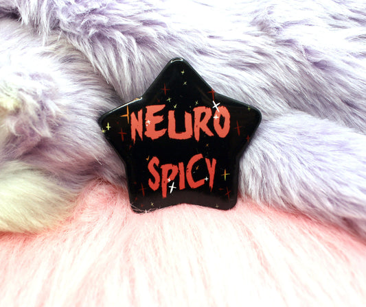 Neuro Spicy Star Badge (55mm)