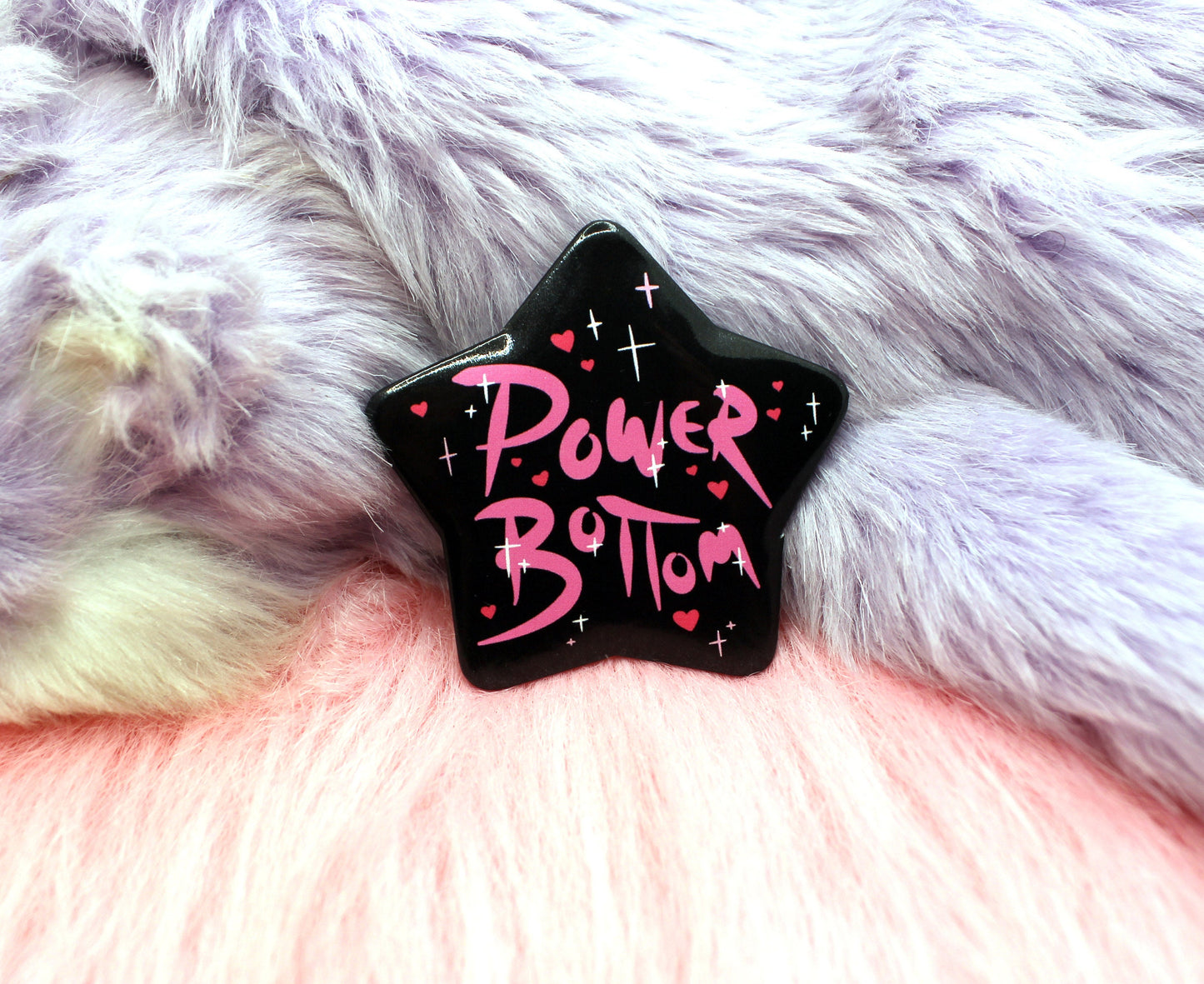 Power Bottom Star Badge (55mm)