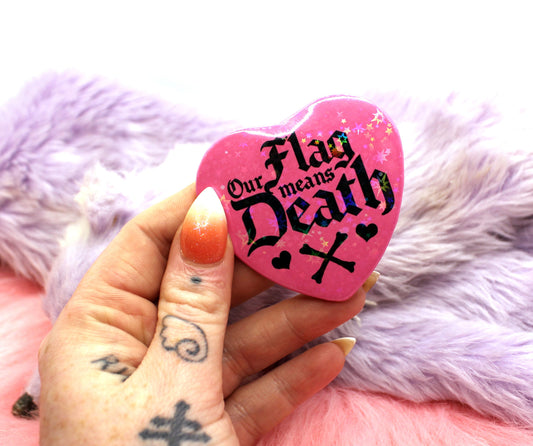 Our Flag Means Death Heart Badge (55mm)