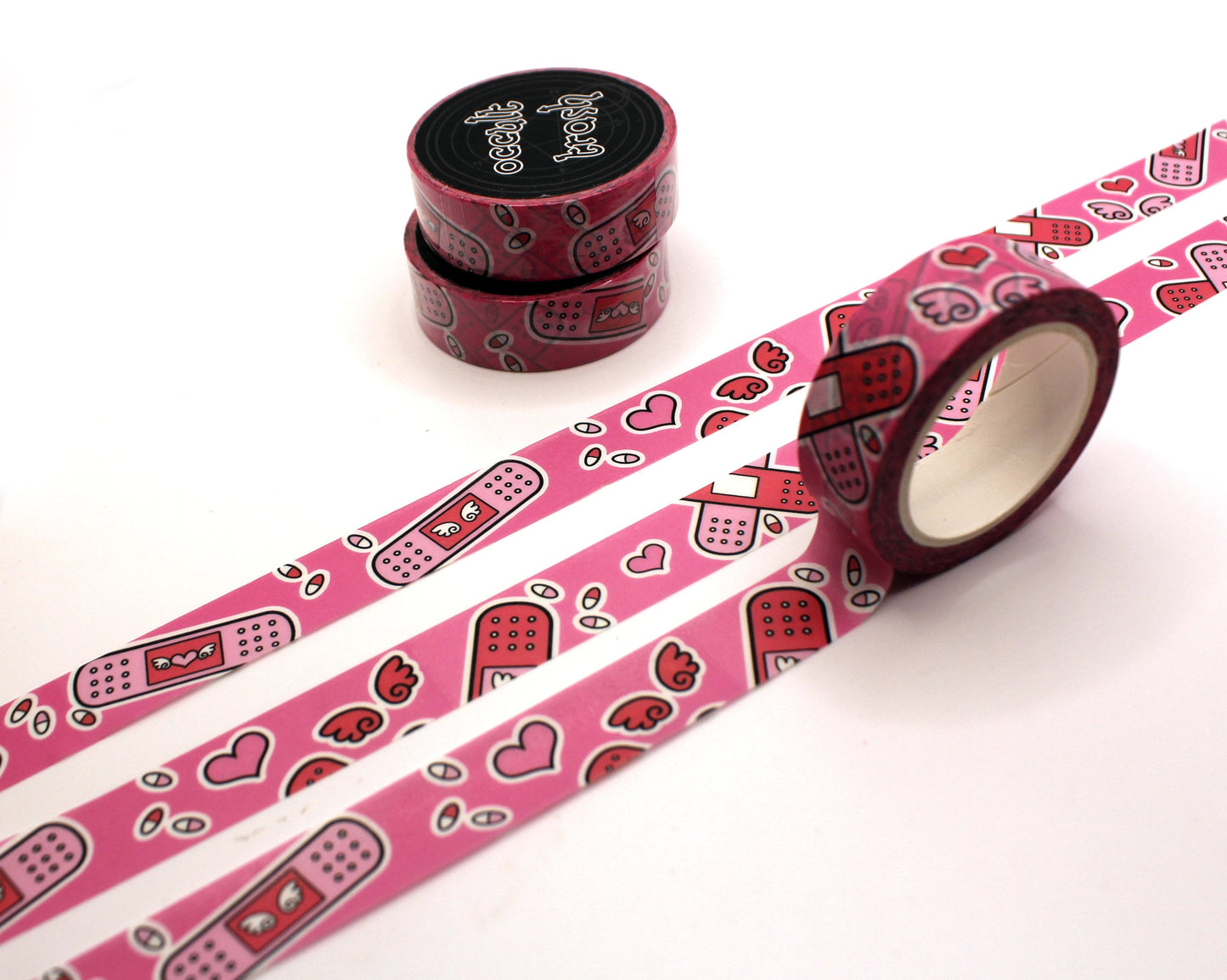 Pink Menhera Washi Tape 1.5cm x 10m