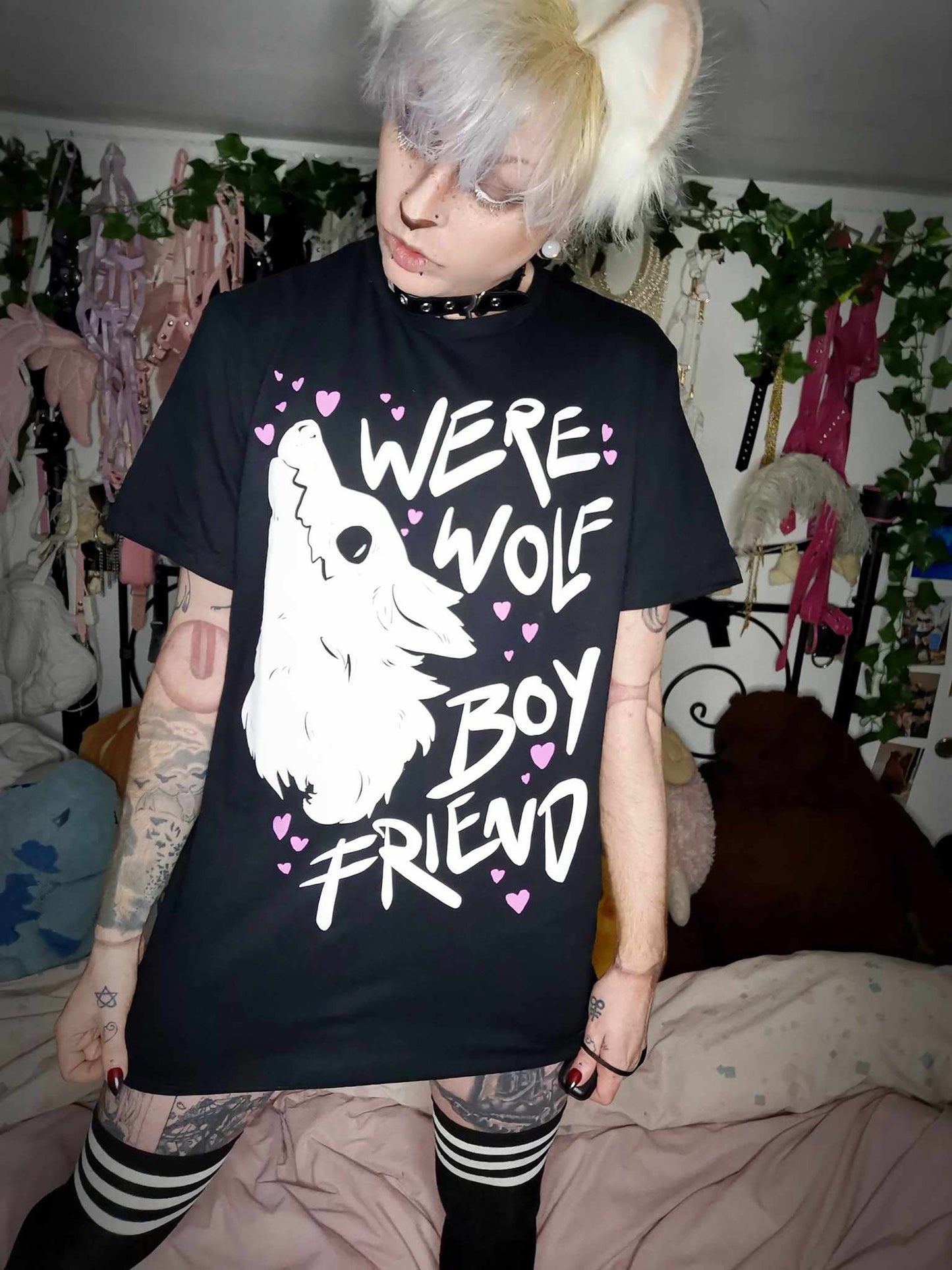 Black Werewolf Boyfriend T-shirt