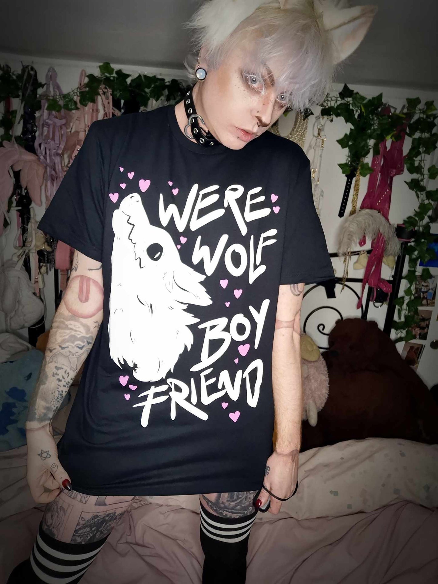 Black Werewolf Boyfriend T-shirt