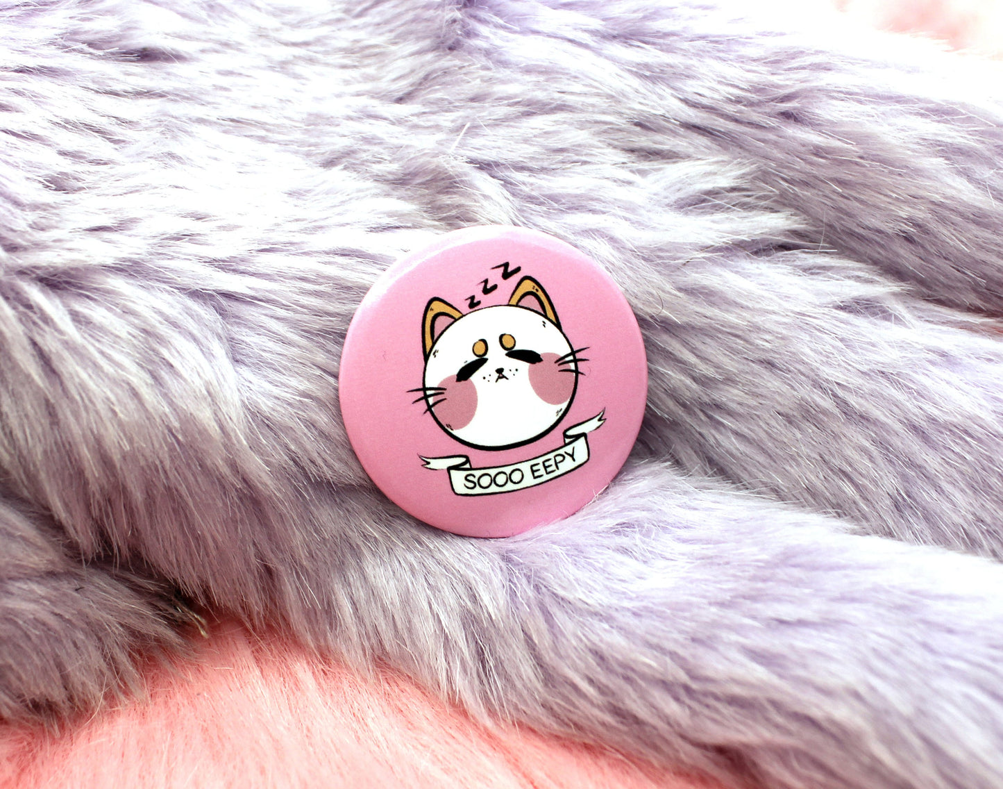 So Eepy Cat Badge (38mm)