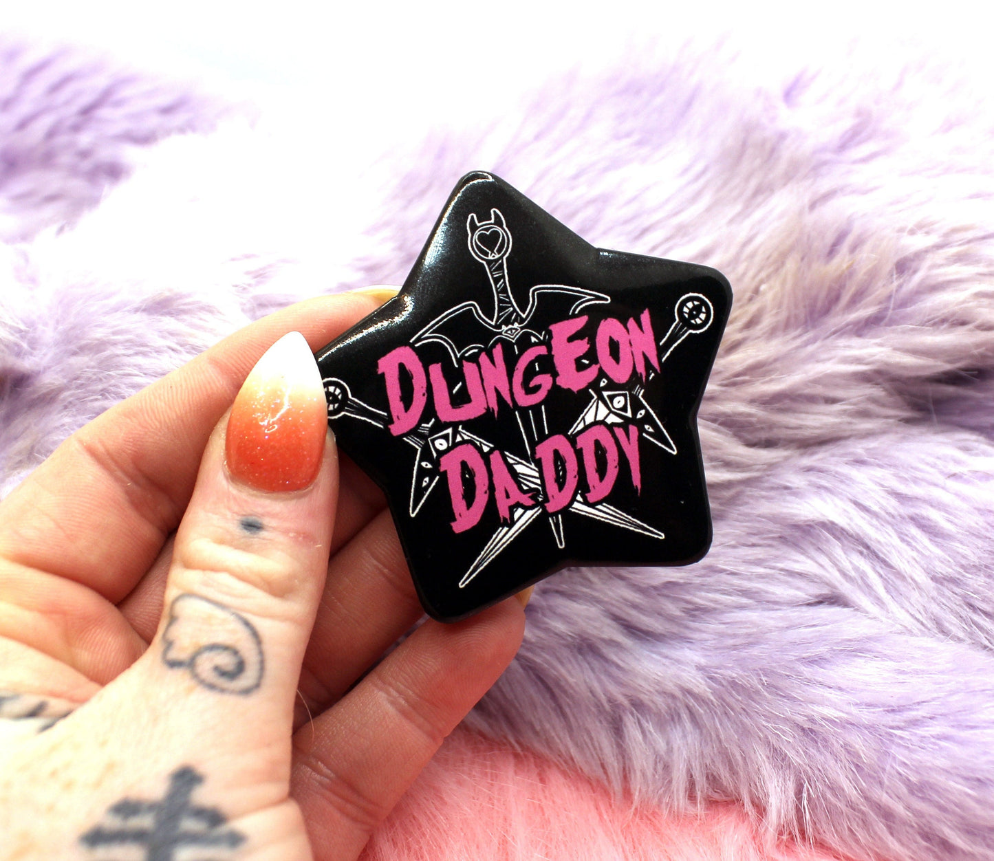Dungeon Daddy Star Badge (55mm)