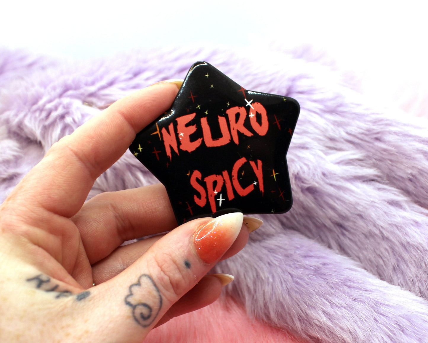 Neuro Spicy Star Badge (55mm)