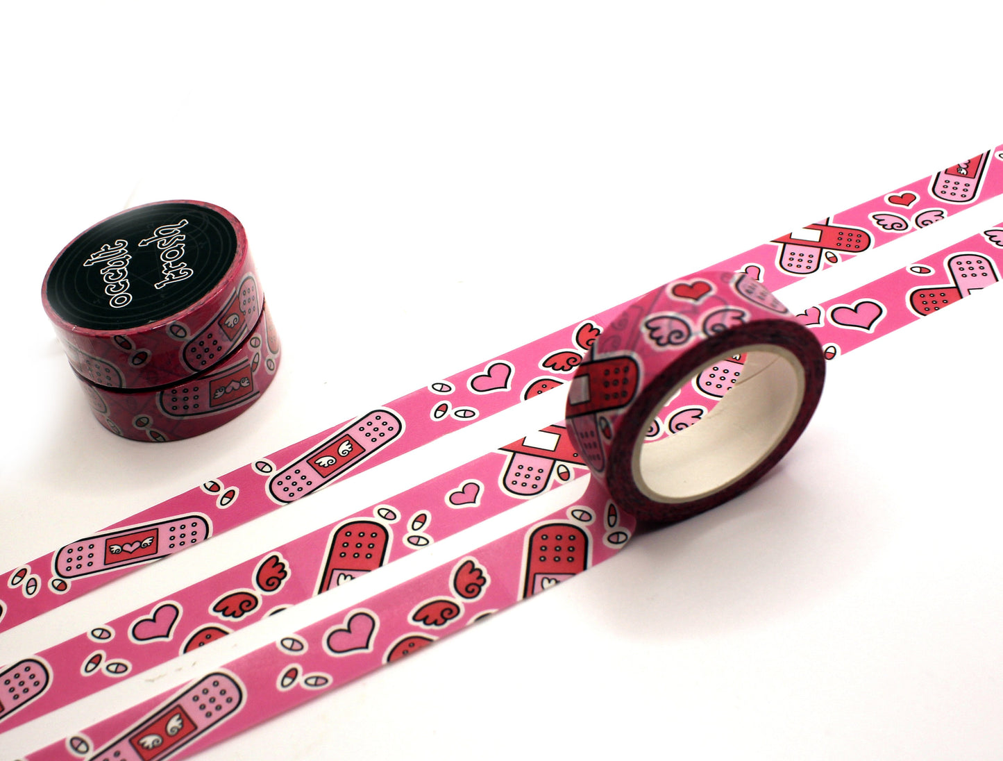 Pink Menhera Washi Tape 1.5cm x 10m