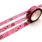 Pink Menhera Washi Tape 1.5cm x 10m