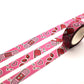 Pink Menhera Washi Tape 1.5cm x 10m