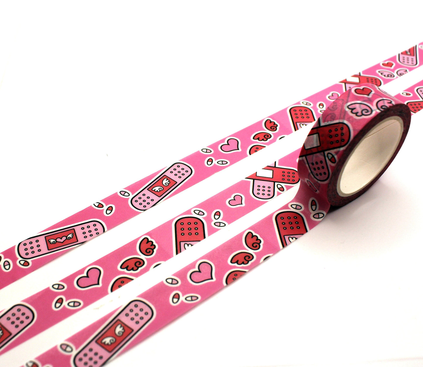 Pink Menhera Washi Tape 1.5cm x 10m