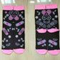 Black Menhera Socks (Size 3-9 UK)