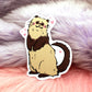 Standing Ferret Sticker (60mm)