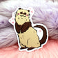 Standing Ferret Sticker (60mm)