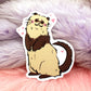 Standing Ferret Sticker (60mm)